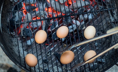 Eggs on the Grill